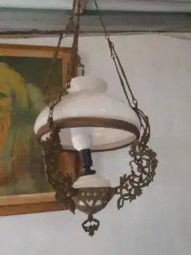 Lampu gantung katrol antik