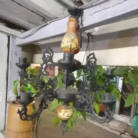 Lampu gantung antik 8cabang