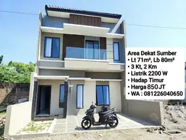 Jual Rumah Baru Area Perum Cluster Hadap Timur Dekat Sumber Solo