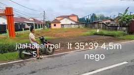 Di jual tanah di jl Husein Hamzah (Pal 5) Lokasi strategis&rame