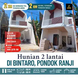 Rumah 3 unit ready stok free semua biaya biaya