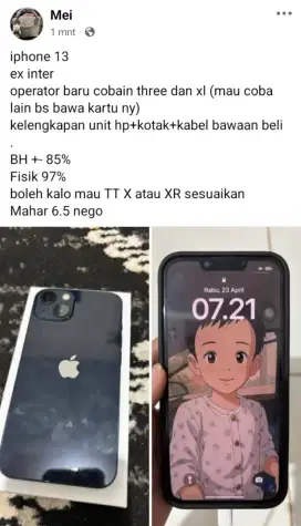 iphone 13 128 GB