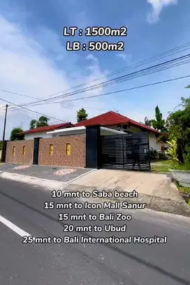Villa luas Modern Tropis Pantai Rangkan Ketewel Gianyar Bali