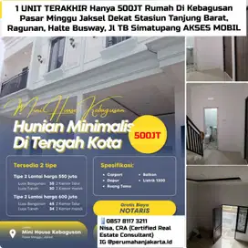 JUAL CEPAT Rumah Di Kebagusan Pasar Minggu Dekat Stasiun Tanjung Barat