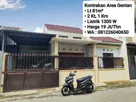 Sewa Rumah Area Gentan, Dekat Purwosari, Laweyan, Solo Baru
