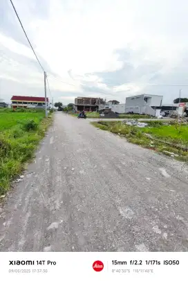 TANAH 1,5 ARE JALAN UTAMA/INDUK PURA DEMAK JLN  12 METER