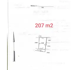 Tanah Pojok 207M2 di Wayan Gentuh DALUNG