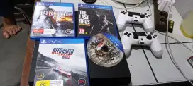 Ps4 fat seri12. Bonus 4 kaset. 2stik