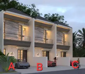 Ada 3 saja Rumah baru minimalis di Baruk Barat Surabaya Timur