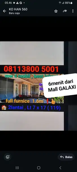 JUAL MURAH ‼️RUMAH SIAPHUNI full furnish new  Sukolilo Regensi