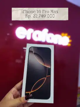 IPHONE 16 PROMAX GARANSI RESMI