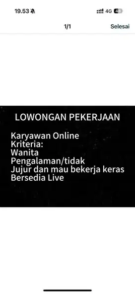 Lowongan kerja online