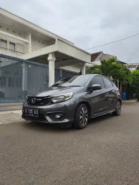 Honda Brio Rs Cvt 2021 terawat matic At grey abu2 mulus antik