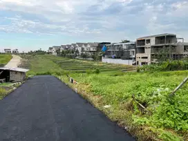 Tanah luasan kecil view sawah zona pariwisata Cemagi