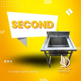 Bak Sink Cuci Piring Second Stainless Steel 65x65 Kualitas Terjamin