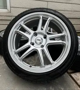 HSR R17 single 4x114 rare + Ban '23 Velg NX SPO Livina Avanza Wuling