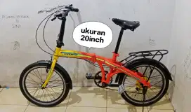 Sepeda lipat bekas  ukuran 20inch
