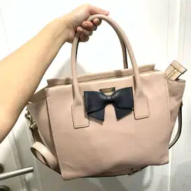 Preloved Tas Kate Spade Montrose Avenue Charee Bow Satchel Authentic