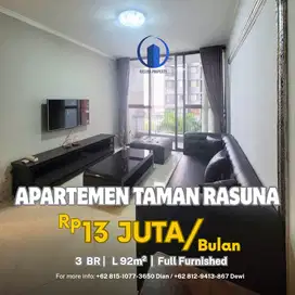 Apartemen Taman Rasuna, 3 BR, Full Furnished, Siap Huni