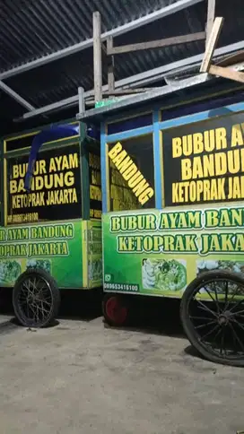 Dijual 2 unit gerobak bubur ayam