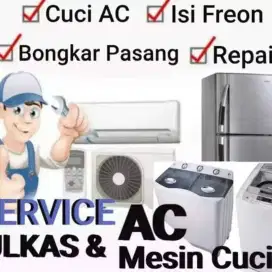 Service AC kulkas dan mesin cuci