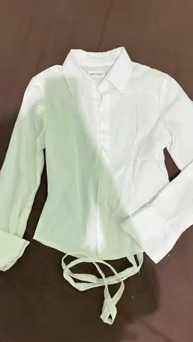 wear sarey kemeja putih slim fit