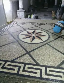 Lantai batu sikat