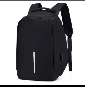 Black tas Anti maling+ kabel charger otg