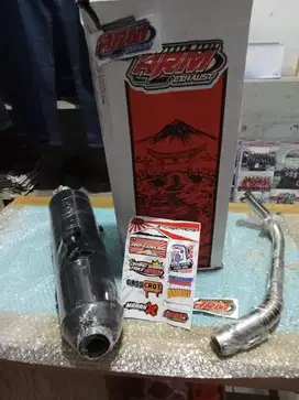 knalpot ARM Luster, Saringan Tengah, inlet 38, Vario 150 (Baru)