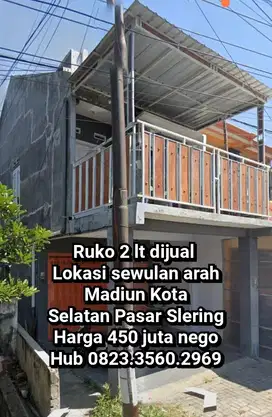 RUKO 2 LANTAI SEWULAN DAGANGAN