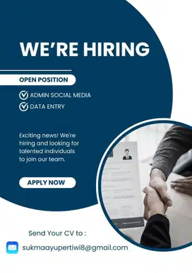 Now Hiring Data Entry