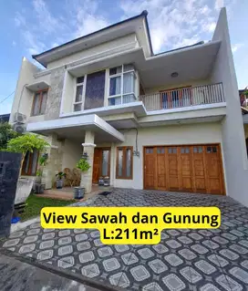 Rumah Hadap Utara View Gunung Seberangnya Sawah di Bantul