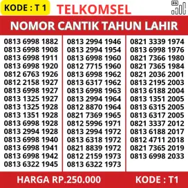 Nomor Cantik Telkomsel Nomor Tahun Lahir Support 5G Murmer