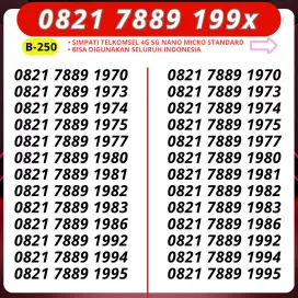 Nomor Cantik Telkomsel 0821 7889 Tahun Lahir Support 5G Murmer