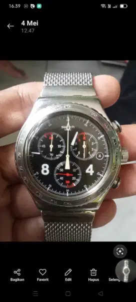 Dijual jam swatch.crono hidup semua.mulus sekali