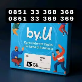 NOMOR CANTIK BYU TELKOMSEL SUPER RAPIH BONUS KUOTA INTERNET