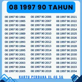 NOMOR CANTIK XL TAHUN SUPPORT 5G KARTU PERDANA XL 0819