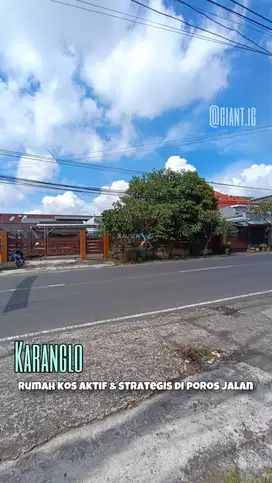 Rumah plus kos aktif di poris jalan raya Perusahaan Karanglo Malang