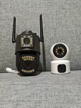 cctv wifi Dual lensa buat keamanan kantor,rumah,pabrik,toko dll