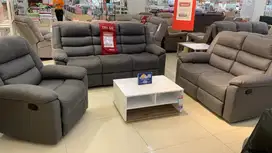 Sofa set recline 3,2,1 seat grey