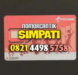 (bisa COD) Nomor Cantik Kartu TELKOMSEL SIMPATI MAJU MAPAN 5758
