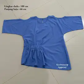 Top Cutout Sleeve - Denim