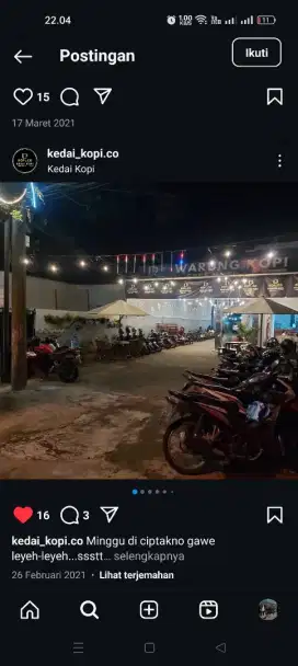 Cafe Aktif Omset Ratusan Juta Perbulan Nya Dijual Karna Ada Kebutuhan