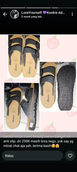 Sandal cowok BATA