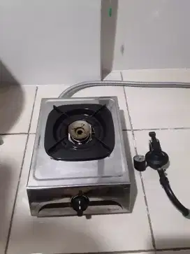 Kompor Gas Rinai R511E 1tungku dan selang regulator star cam