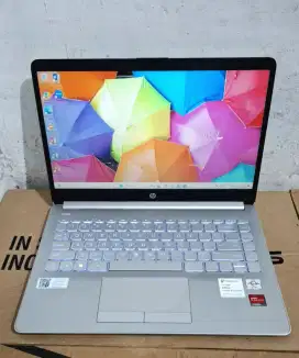 Laptop HP 14s-DK1524AU 
AMD Athlon Silver Setara i3 gen Ram 8 SSD 512