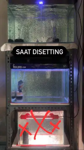 RAK BESI AQUARIUM TINGKAT + AQUARIUM BENDING/LENGKUNG MERK KANDILA