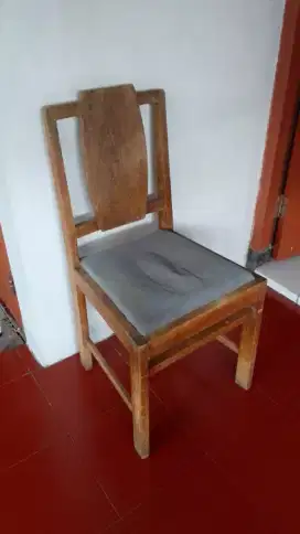 Kursi makan kuno ori jati lawas