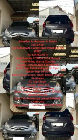 Jual Cash New Avanza 1,3 G