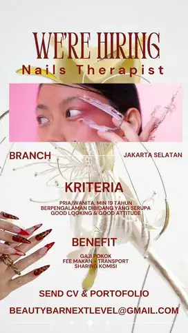 Lowongan untuk Therapist Nailart !